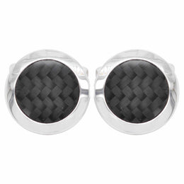 Black Guilloché Enamel Cufflinks