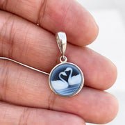 Cameo Swan Pendant