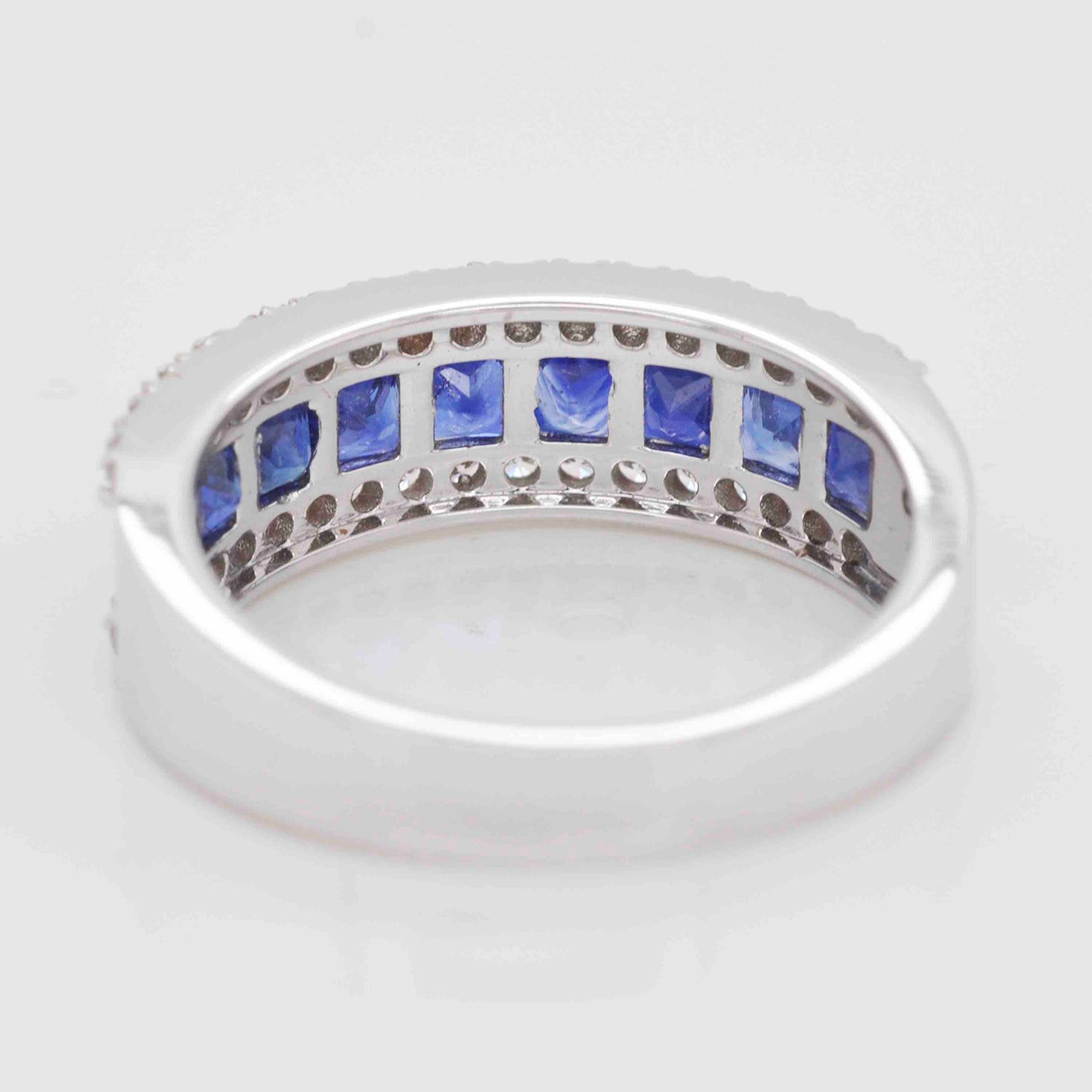 art deco blue sapphire ring