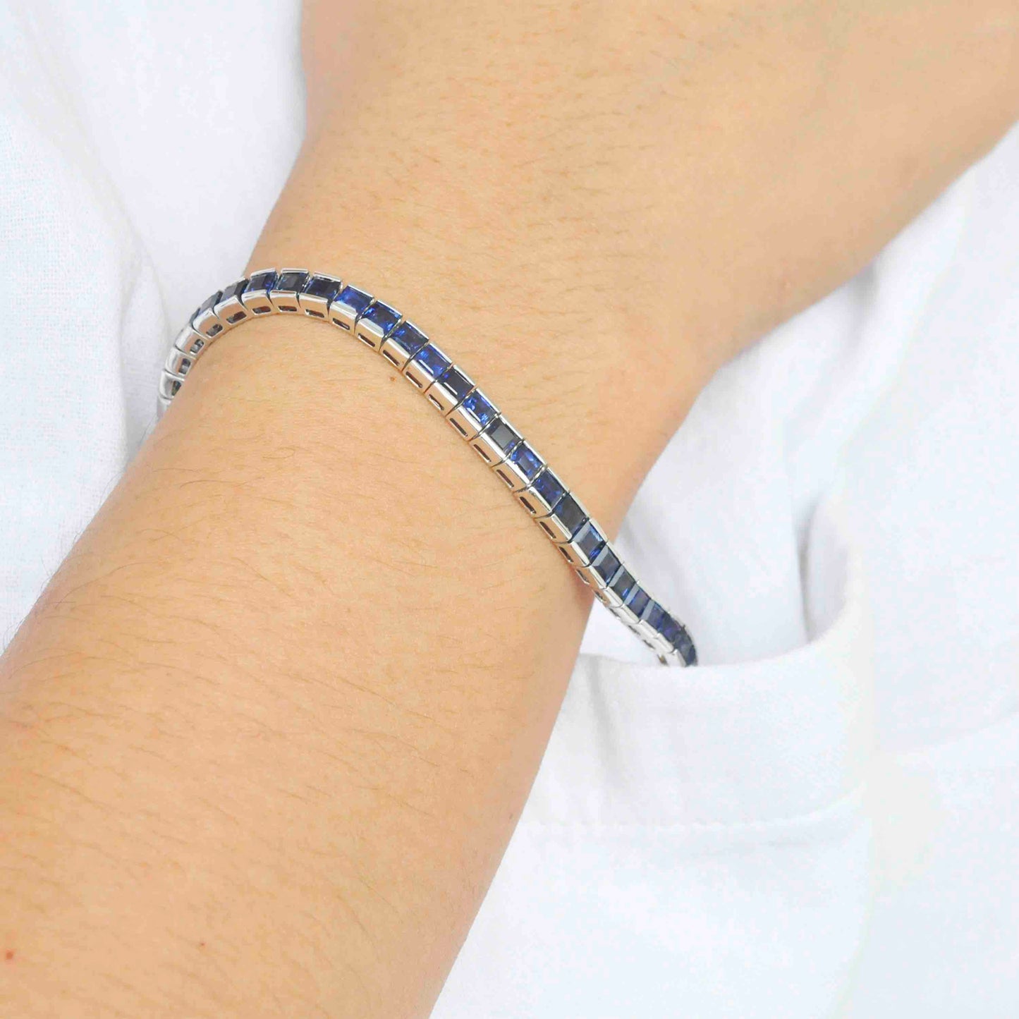 Tennis Line Bracelet with Diamonds