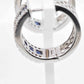 18K White Gold Blue Sapphire Diamond Earrings - Vaibhav Dhadda Jewelry