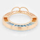 18K Gold Blue Topaz Citrine Cleopatra Diamond Pendant Necklace - Vaibhav Dhadda Jewelry