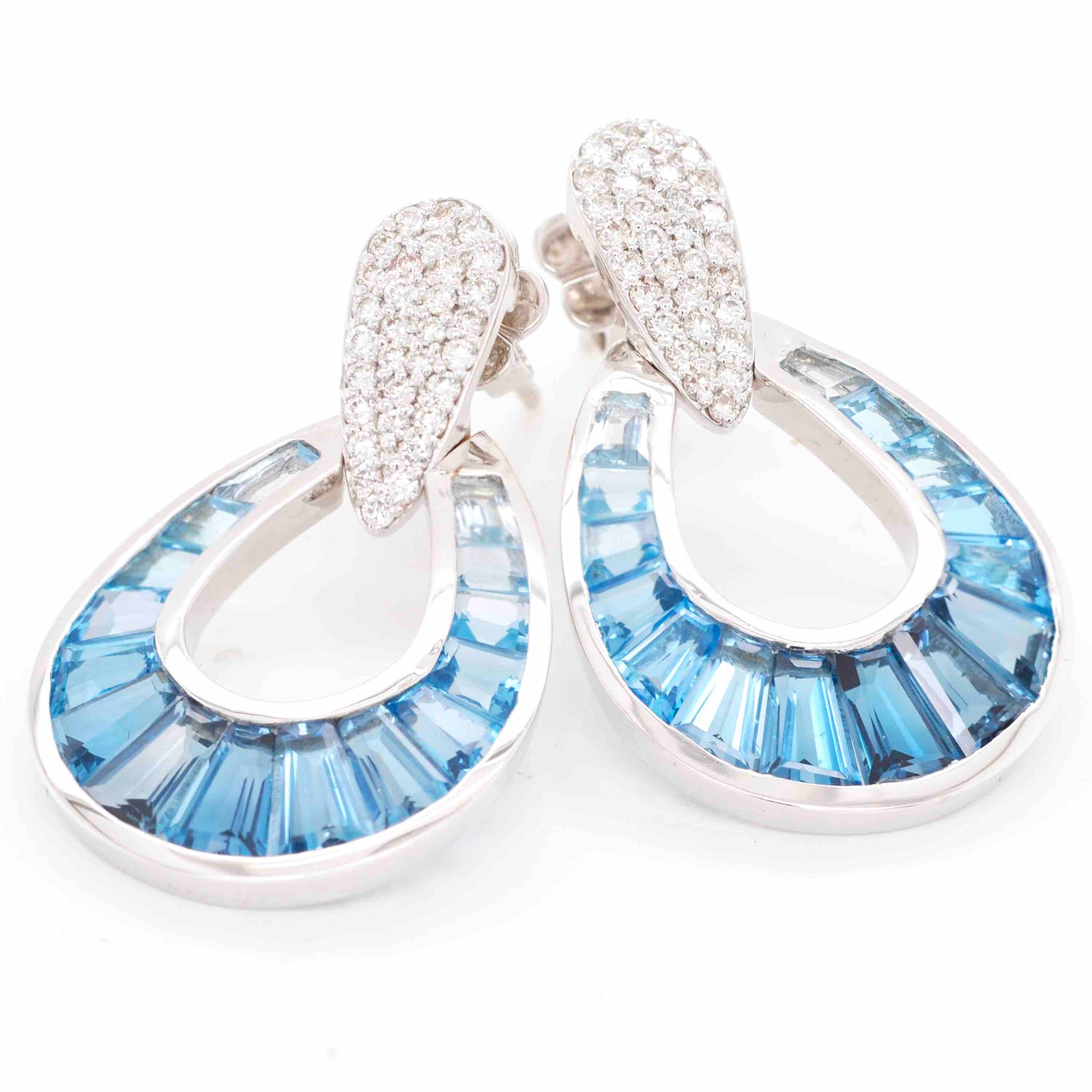 london blue topaz earrings