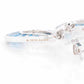 18K White Gold Blue Topaz Diamond Raindrop Set - Vaibhav Dhadda Jewelry