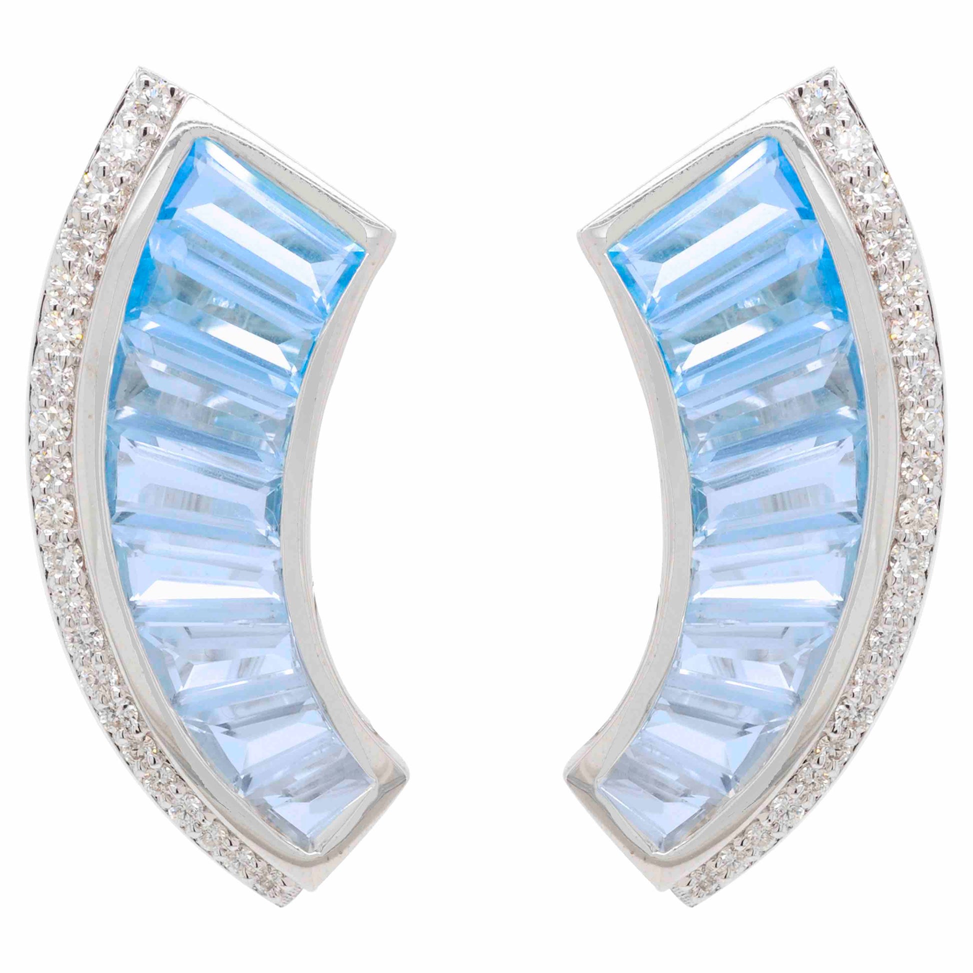 blue topaz earrings gold