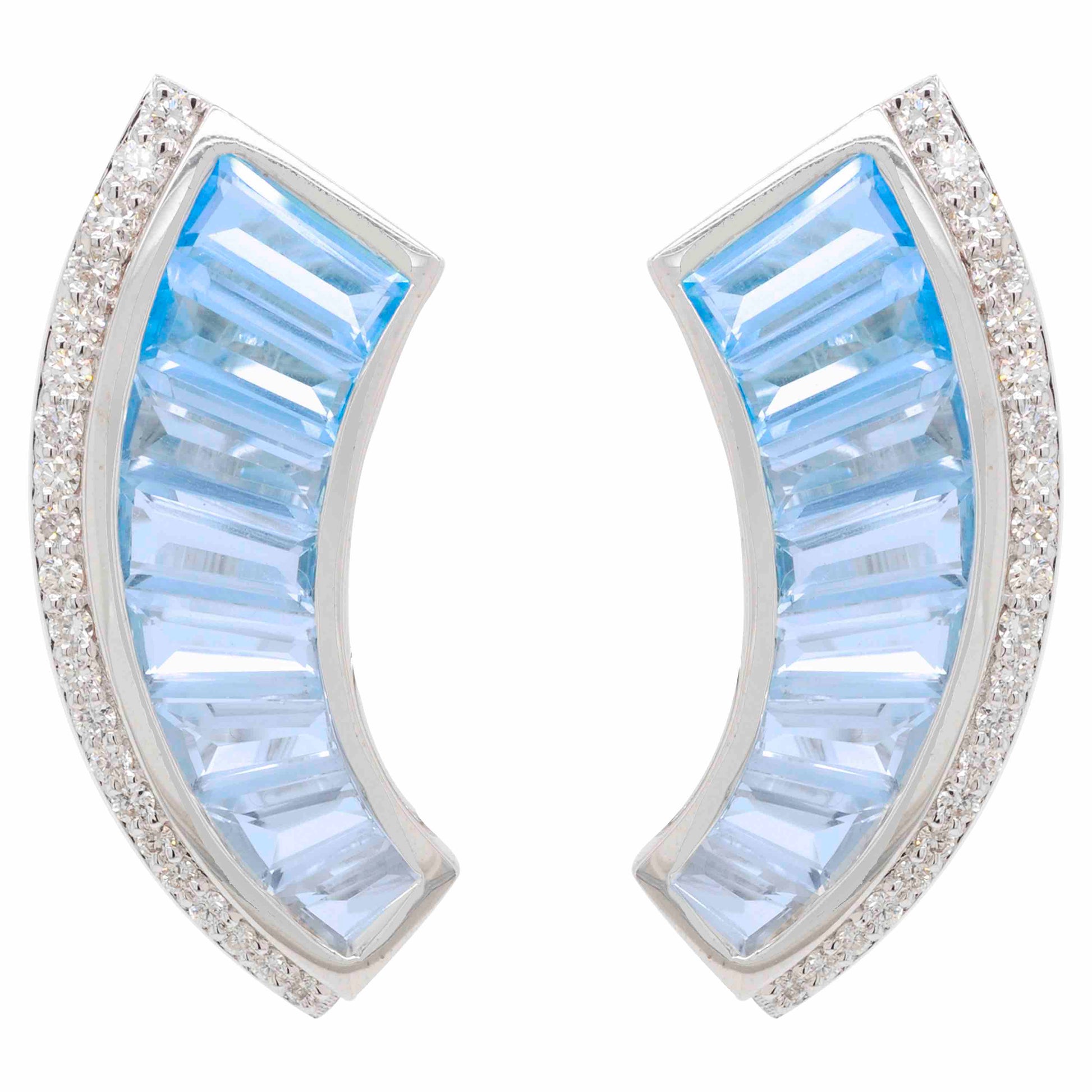 blue topaz earrings gold