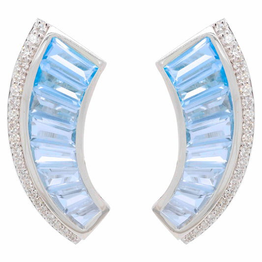 blue topaz earrings gold