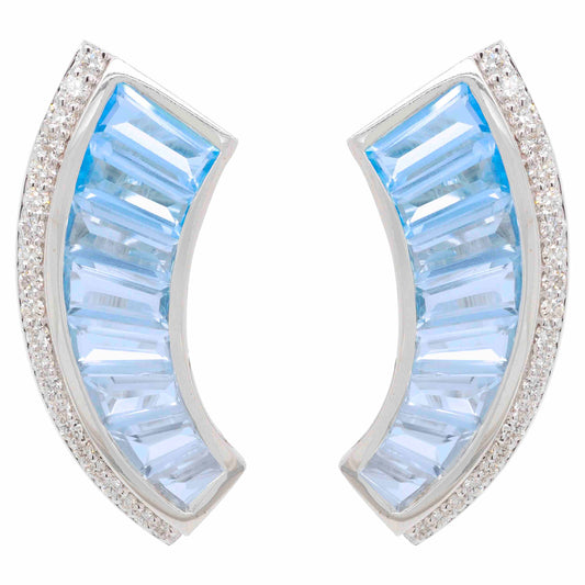 blue topaz earrings gold