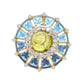 blue topaz pendant