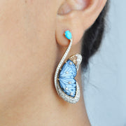 Butterfly Flutter Turquoise Earrings