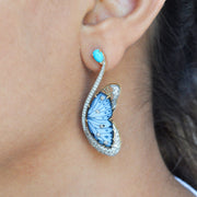Butterfly Flutter Turquoise Earrings