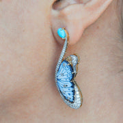 Butterfly Flutter Turquoise Earrings