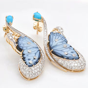 Butterfly Flutter Turquoise Earrings