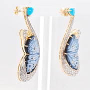 Butterfly Flutter Turquoise Earrings