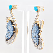 Butterfly Flutter Turquoise Earrings