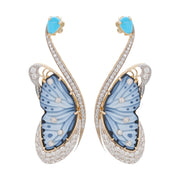 Butterfly Flutter Turquoise Earrings