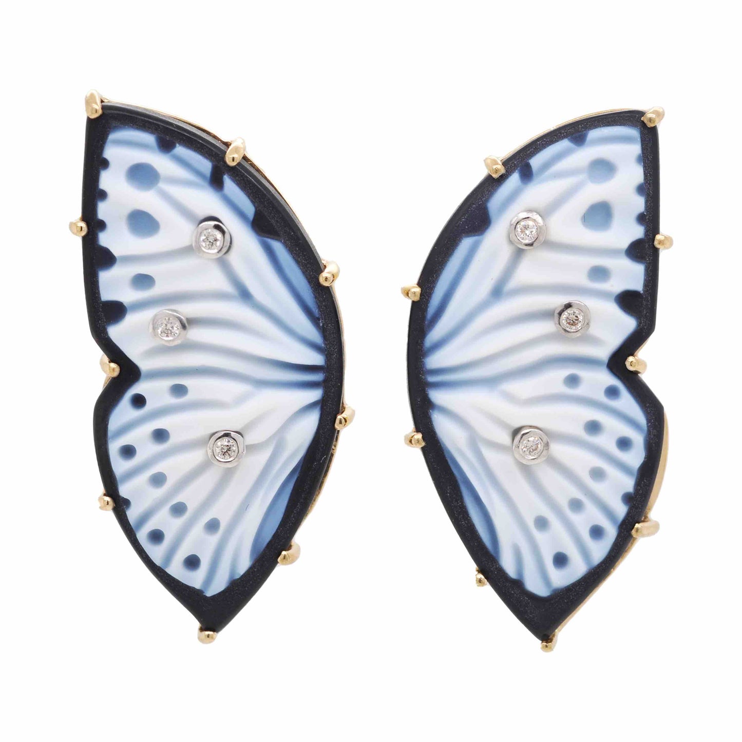 diamond butterfly earrings 