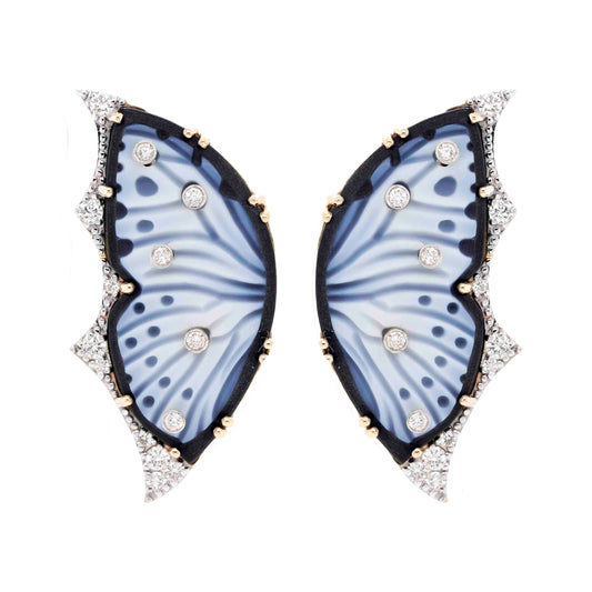 Butterfly stud earrings