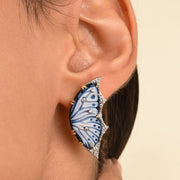 Butterfly Diamond Stud Earrings