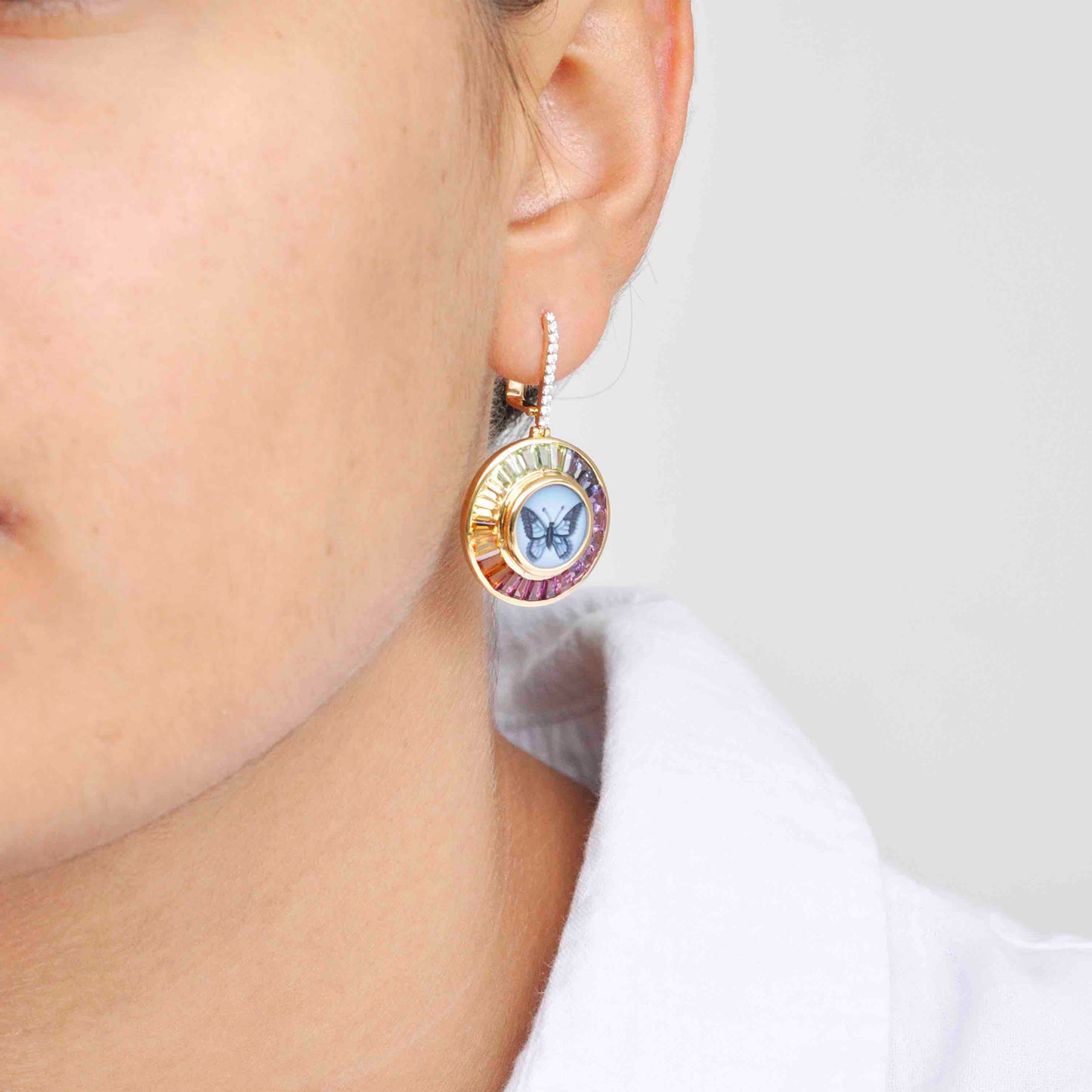 unique butterfly earrings
