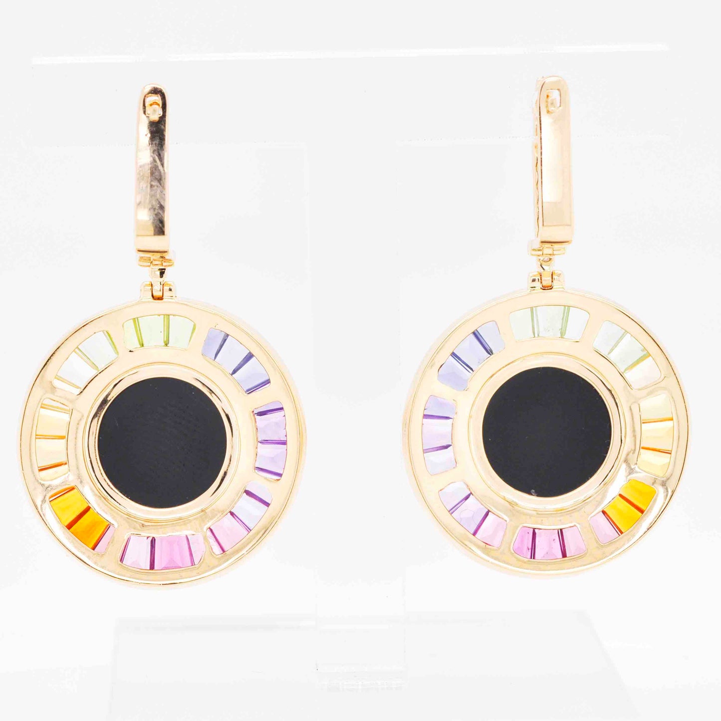 multicolor stud earrings set