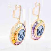 butterflies earrings diamond