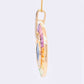 Multicolor Rainbow Baguette Pendant with Diamonds