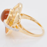 Rear view showing the polished gold band.