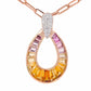 citrine pendant necklace