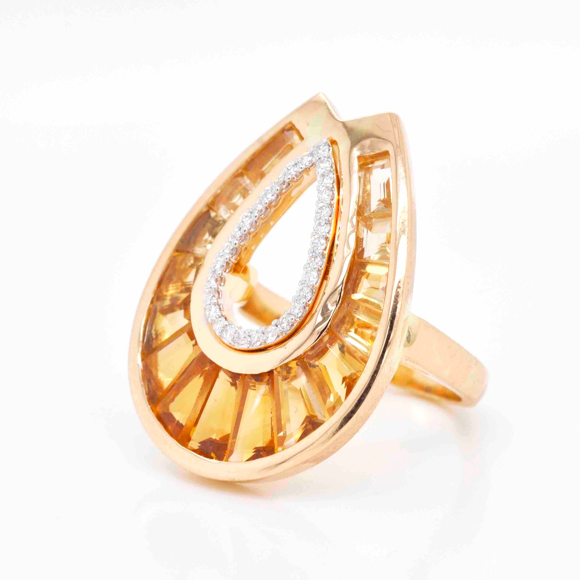 teardrop ring gold