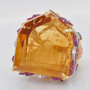 Hand Carved Taj Mahal Citrine Statement Ring