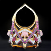 Hand Carved Taj Mahal Citrine Statement Ring