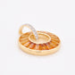 Circle Citrine Diamond Pendant