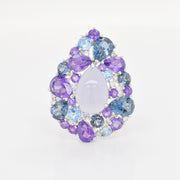 Amethyst & Blue Topaz Ring