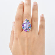 Amethyst & Blue Topaz Ring