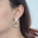 white topaz earrings