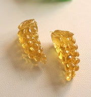 Natural Yellow Apatite Grapes Carving