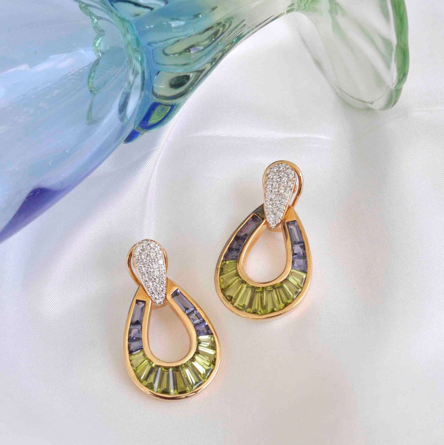 teardrop drop earrings