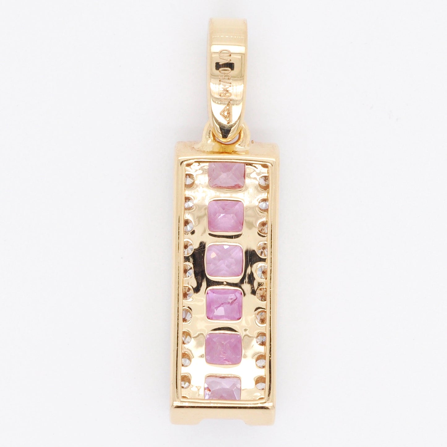 pink sapphire diamond necklace