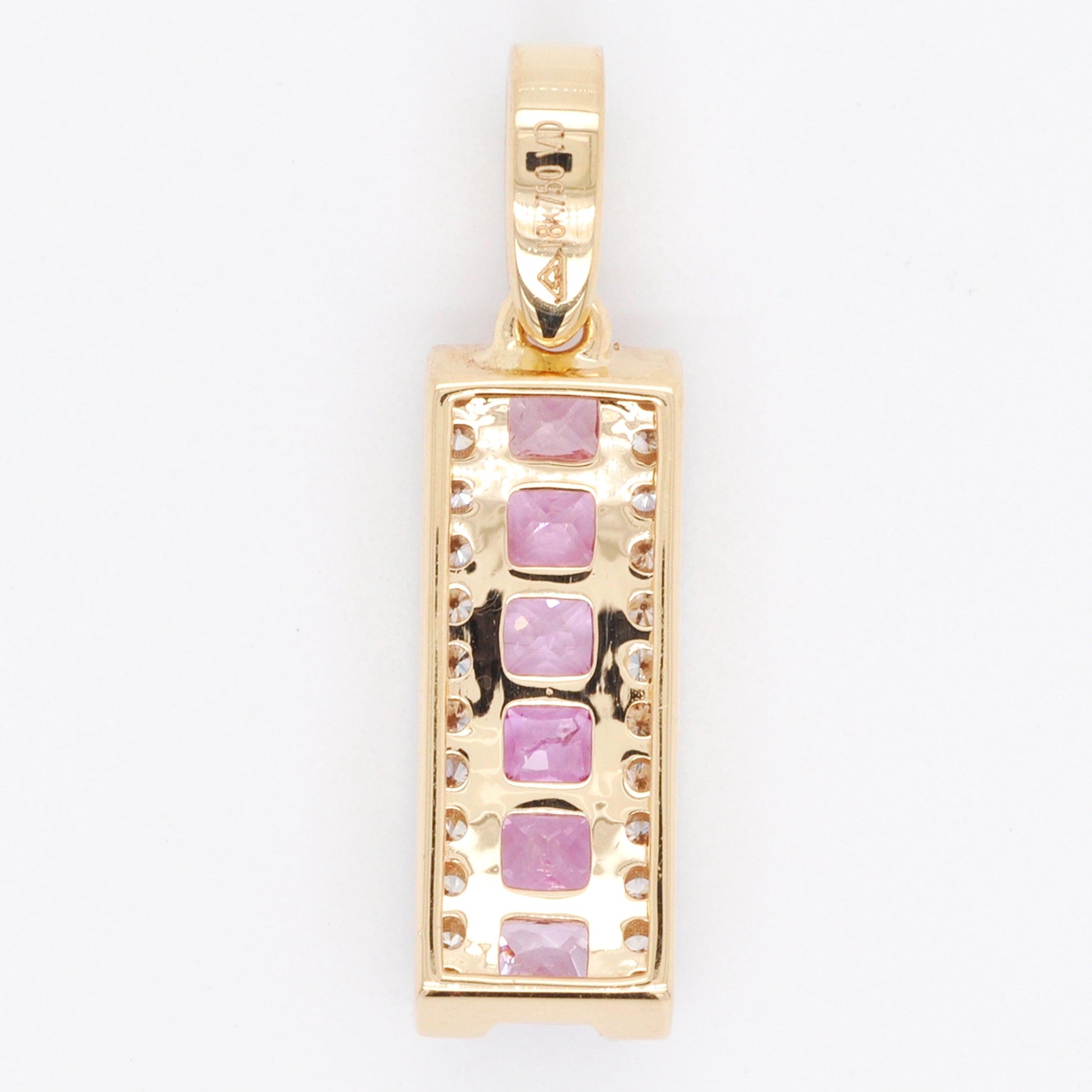 pink sapphire diamond necklace