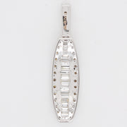 Linear White Gold Diamond Pendant