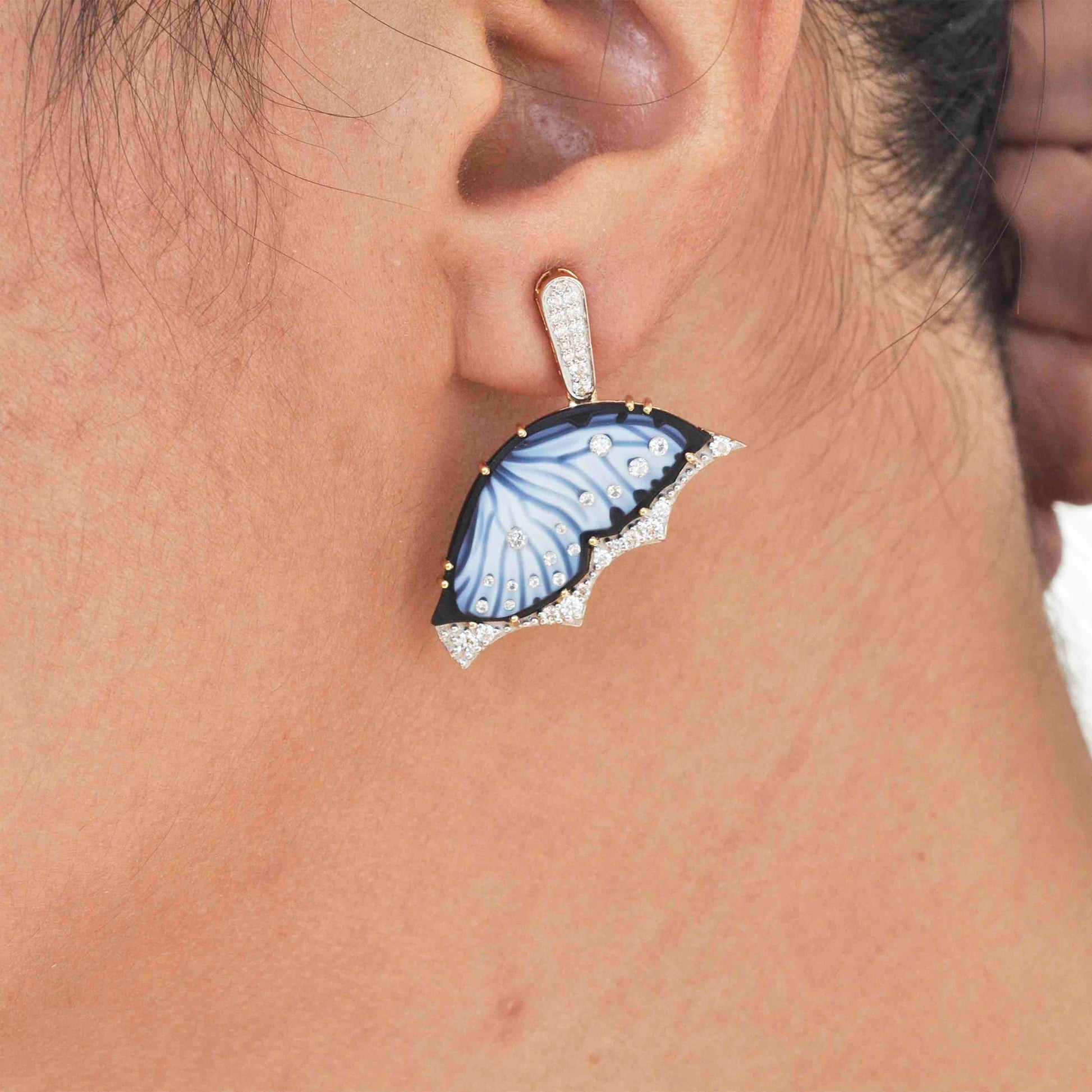 carat lane butterfly earrings