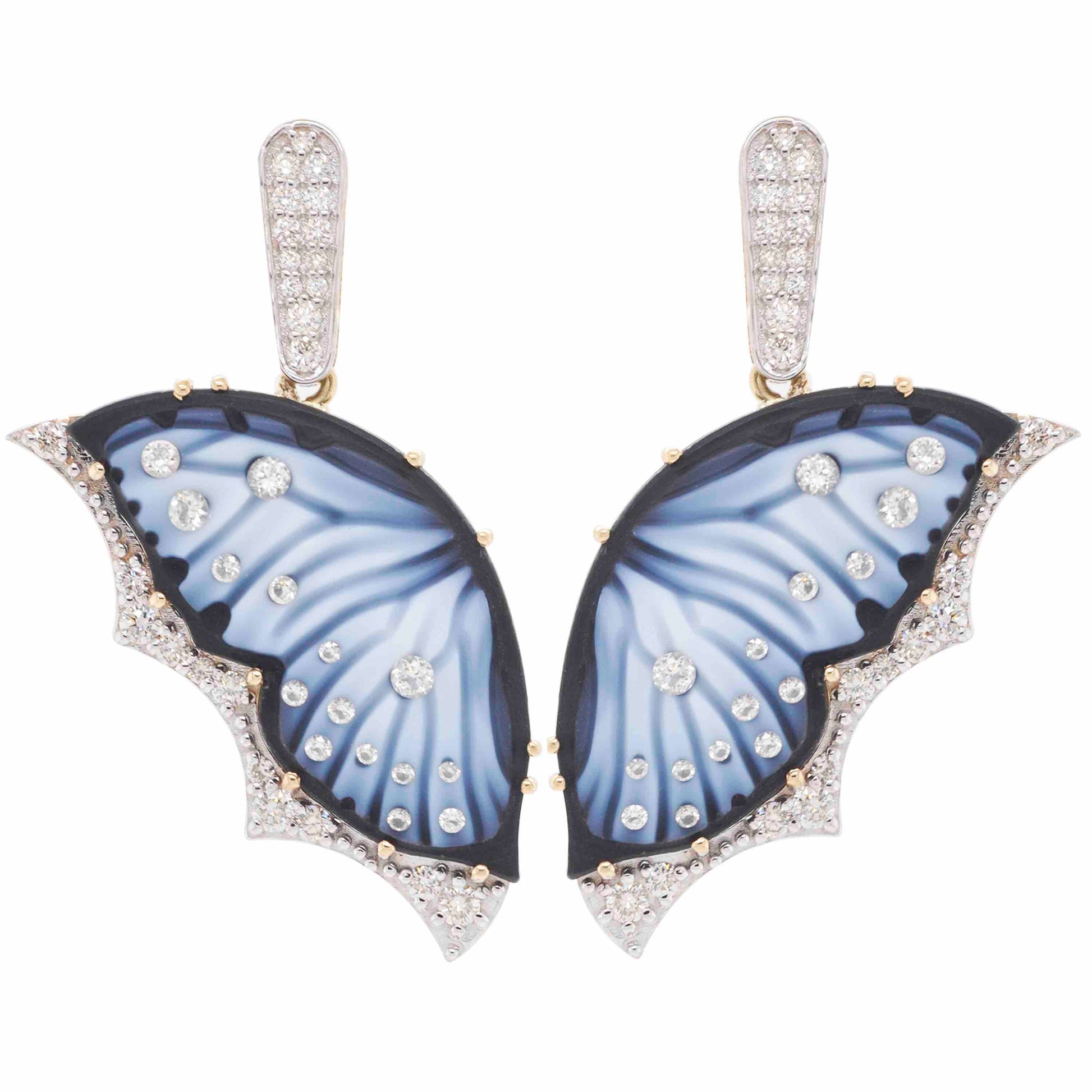 butterfly dangle earrings