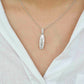 Baguette Linear Diamond Pendant