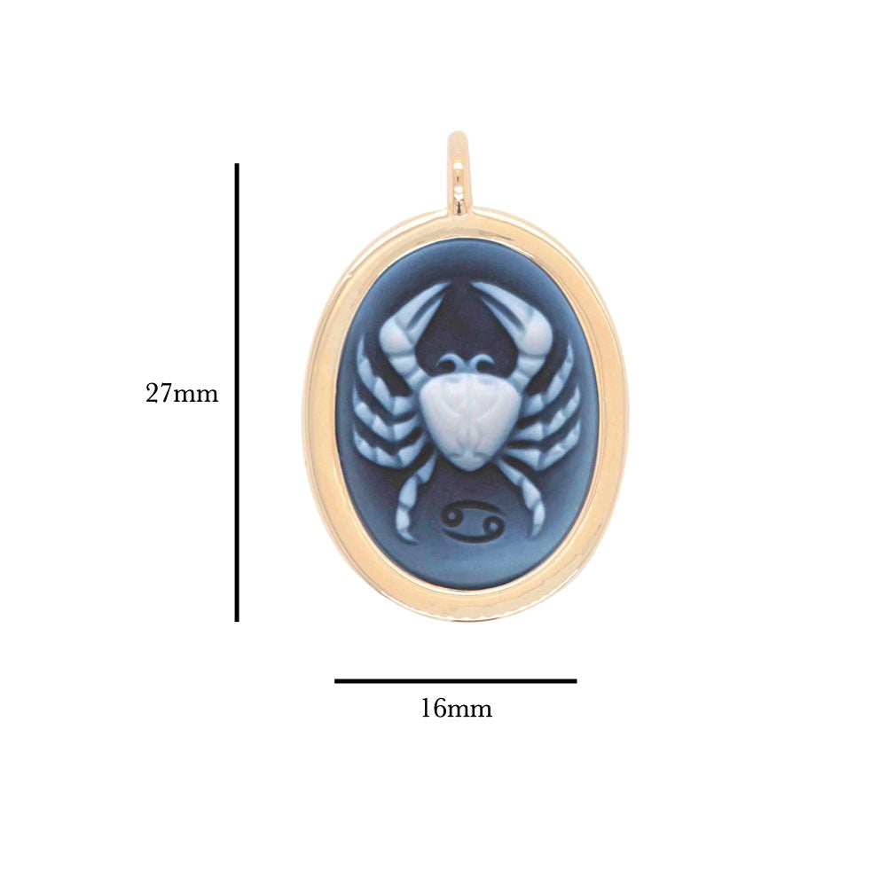 Zodiac Cancer Reversible Pendant