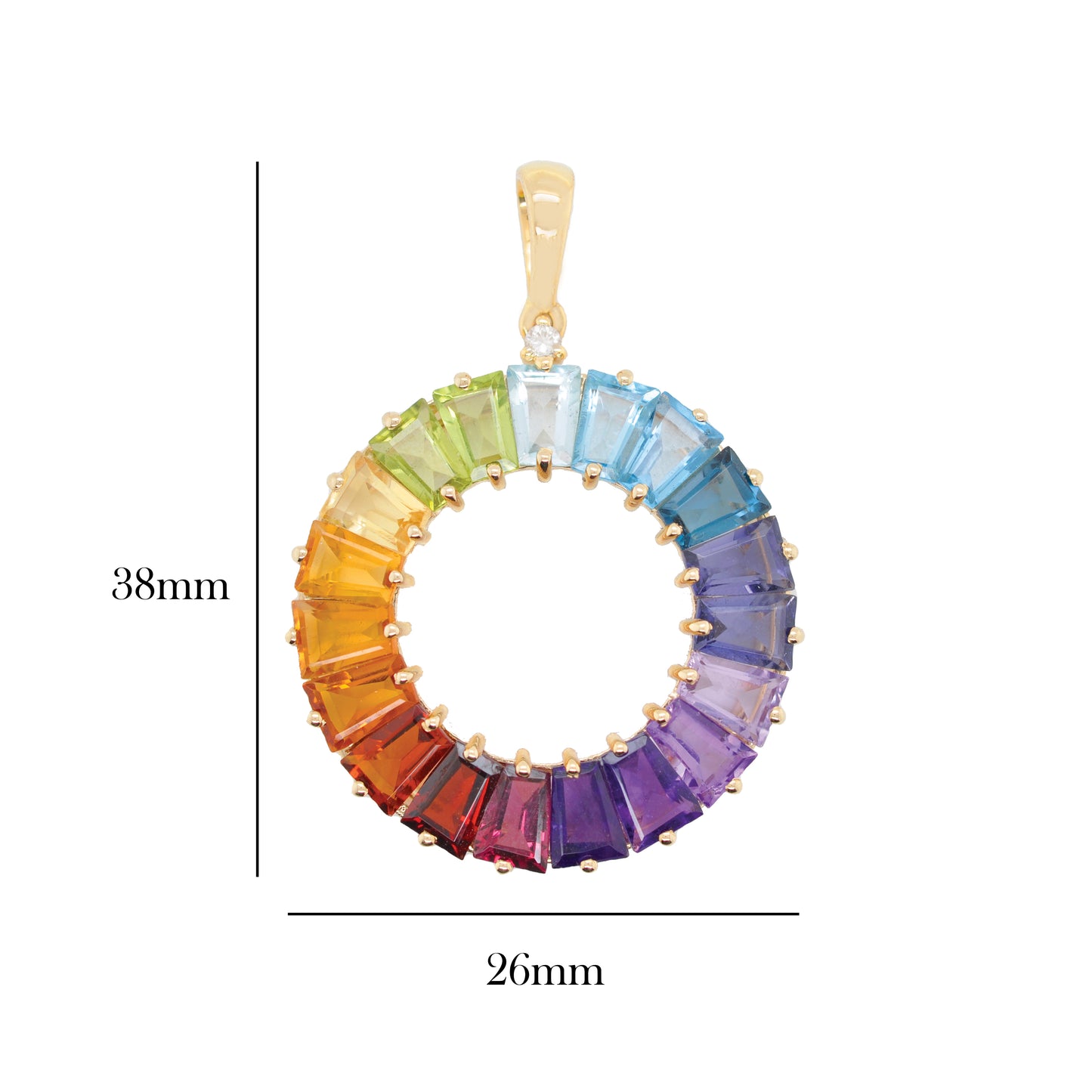 Circle Prong Pendant