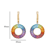 Circle Prong Earrings