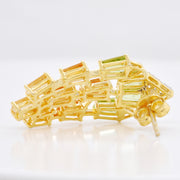 Citrine, Peridot & Diamond Cascade Earrings