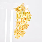 Citrine, Peridot & Diamond Cascade Earrings