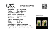 Pyramid Peridot Green Tourmaline Earrings